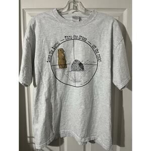 Prairie Dog Hunting Shirt Sz L Guns Humor Dan Cattaneo